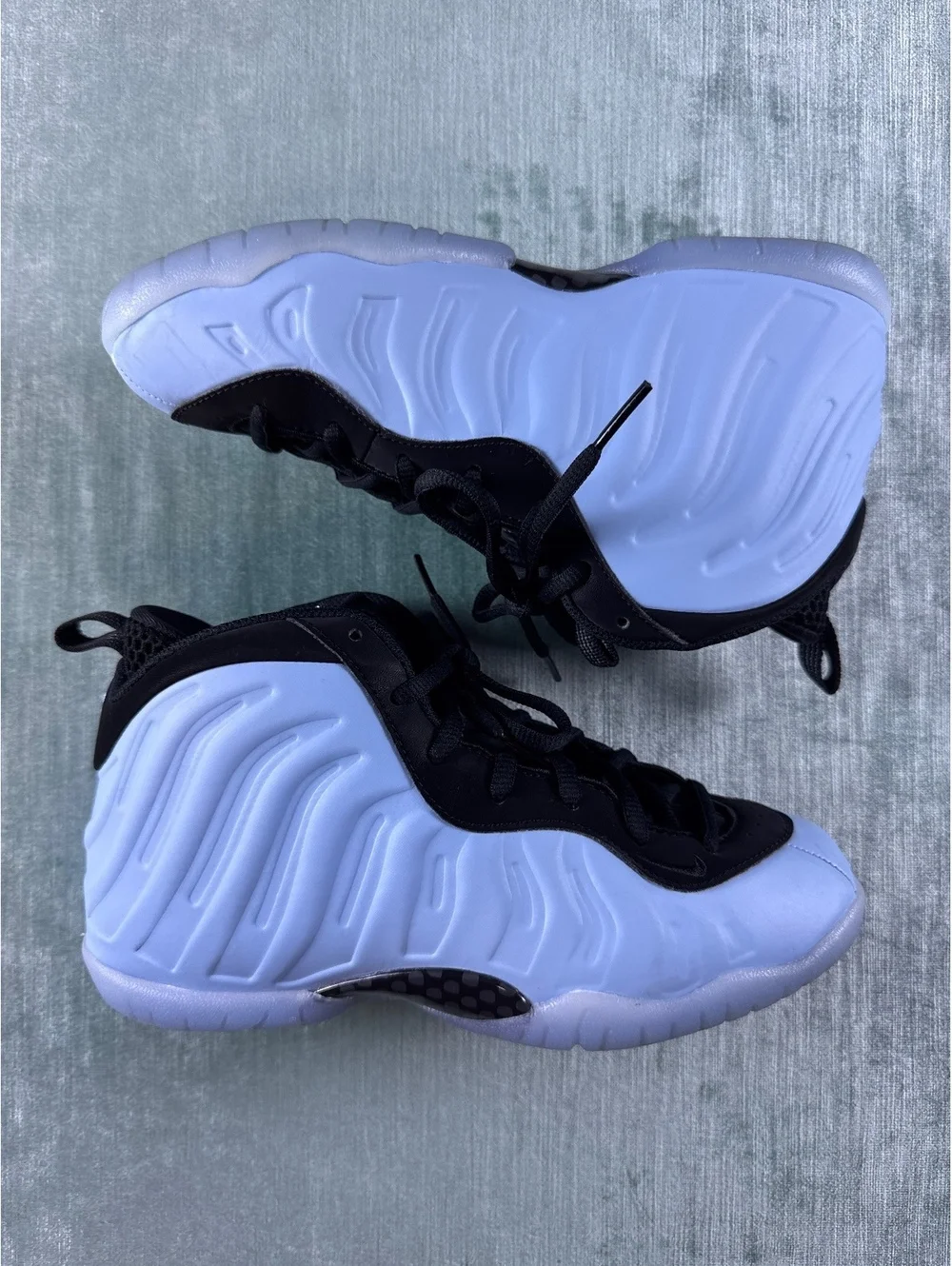Nike Little Posite One Psychic Blue Black Kids Size 3Y